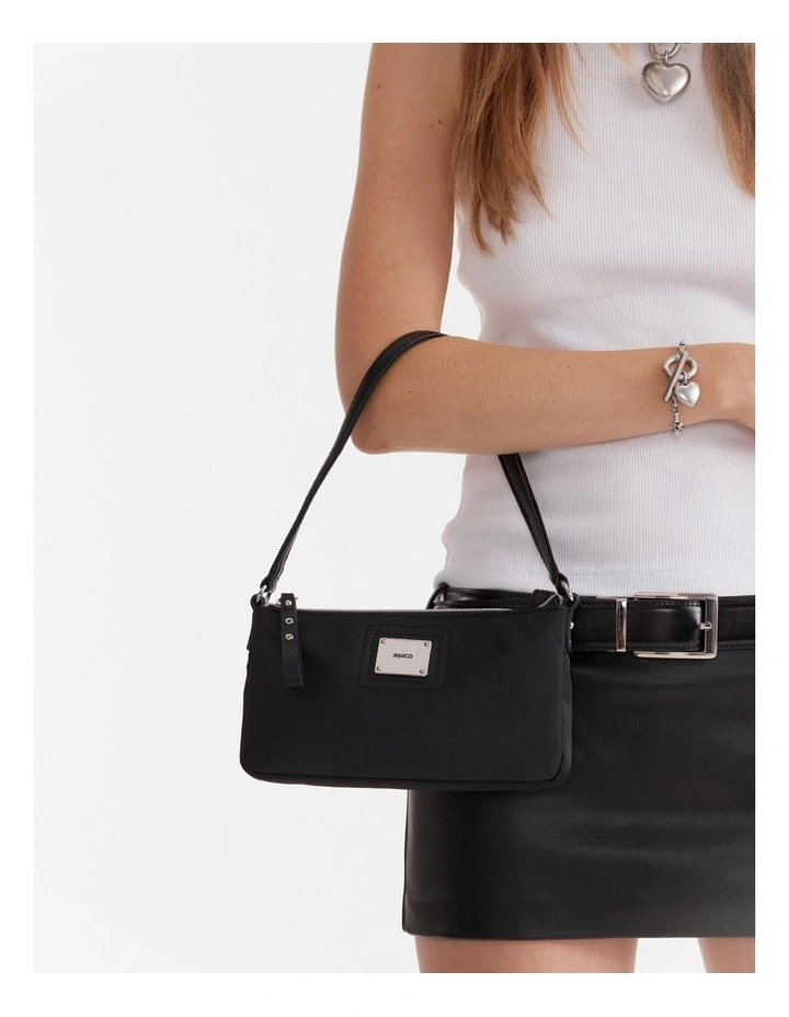 Elements Mini Shoulder Bag in Black Silver image 4