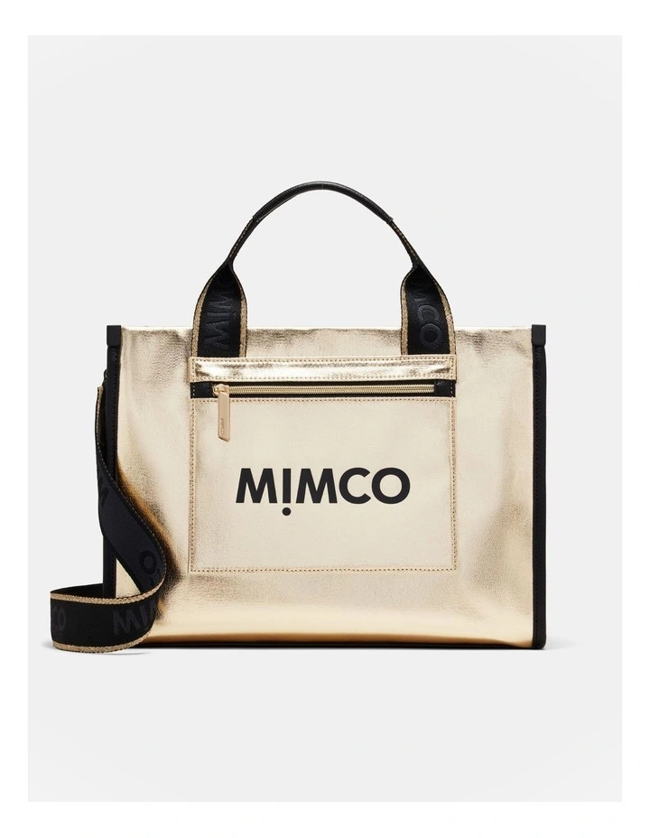 Patch Tote Bag in Light Gold image 1