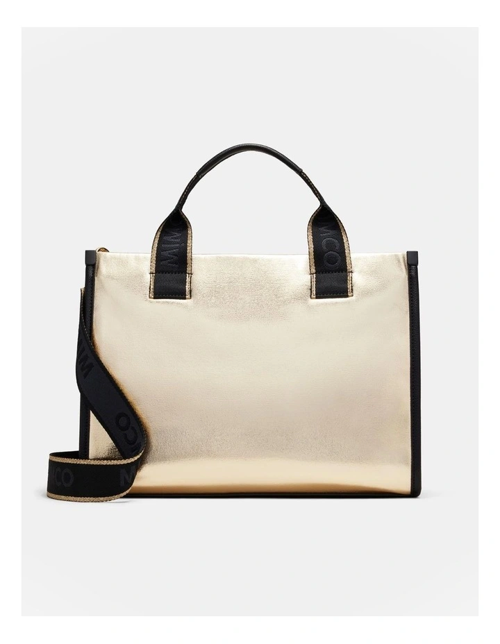 Patch Tote Bag in Light Gold image 5
