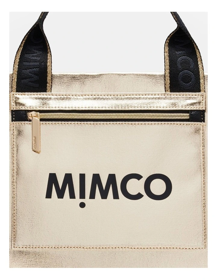 Patch Tote Bag in Light Gold image 6