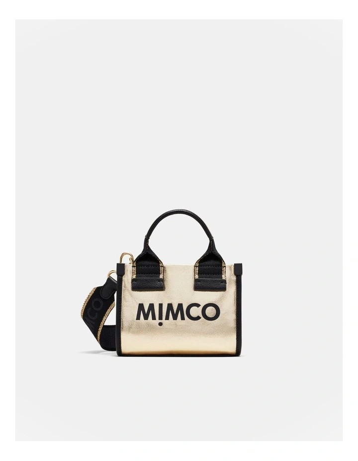 Patch Micro Tote Bag in Light Gold image 1