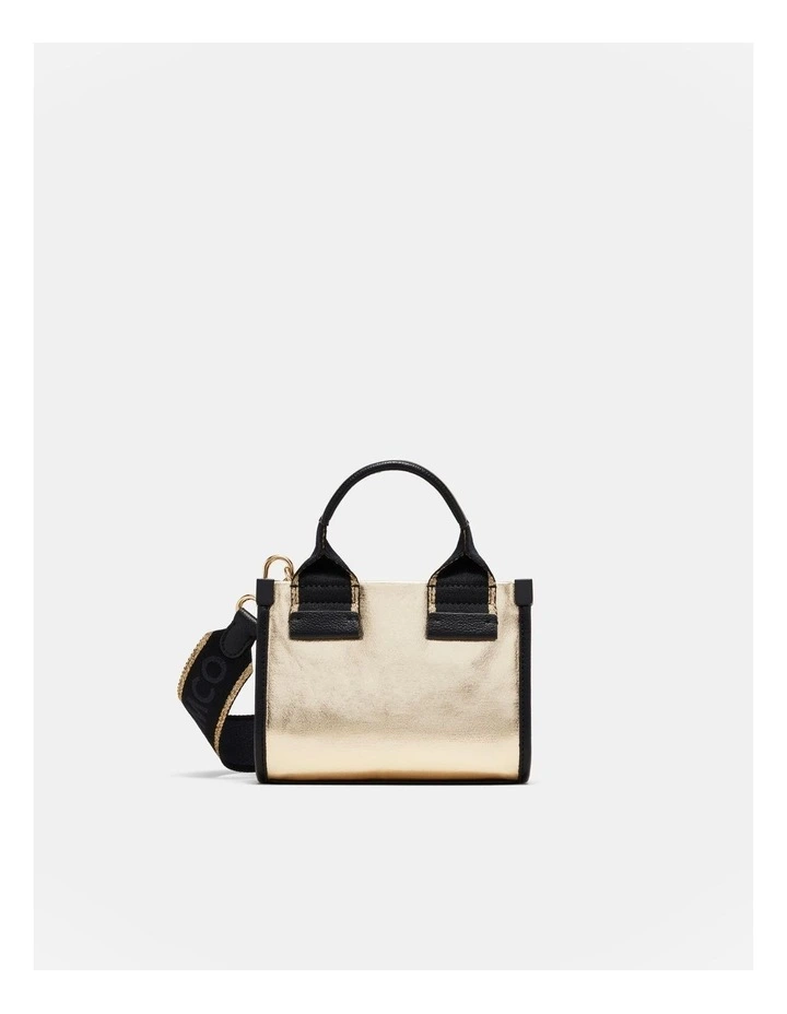 Patch Micro Tote Bag in Light Gold image 5