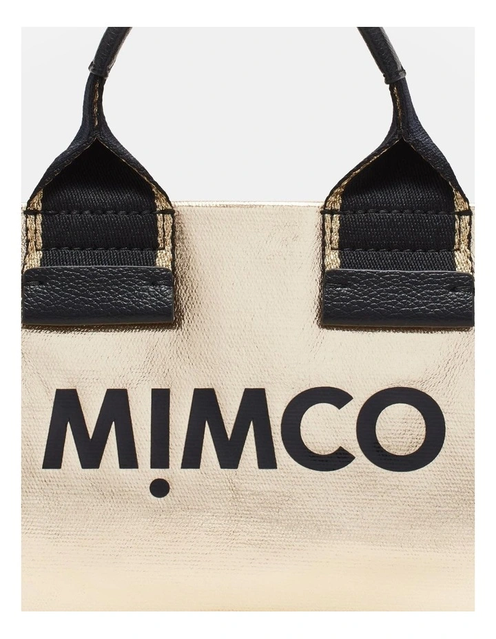 Patch Micro Tote Bag in Light Gold image 6