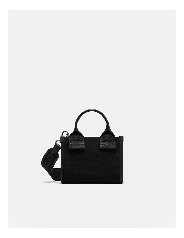 Patch Micro Tote Bag in Black Gunmetal image 5