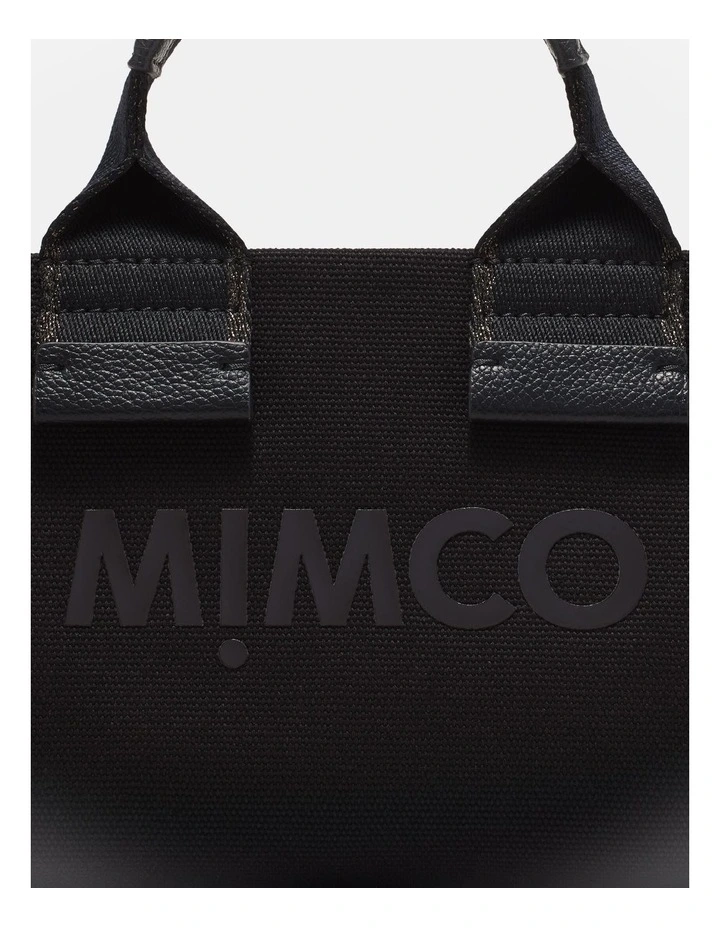 Patch Micro Tote Bag in Black Gunmetal image 6