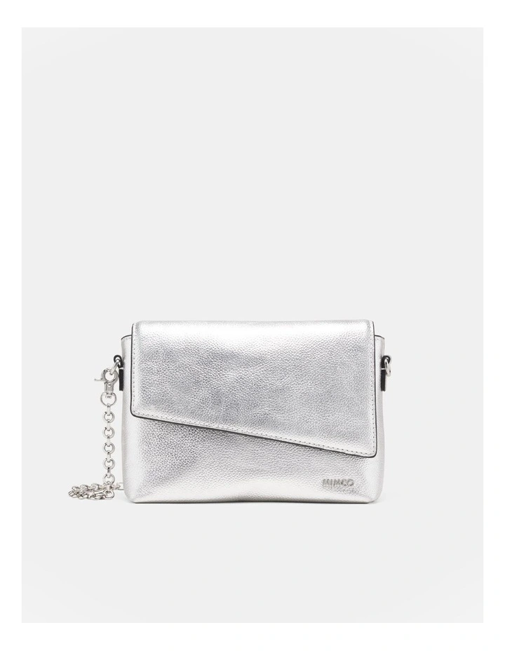Drift Flapover Shoulder Bag in Silver image 1