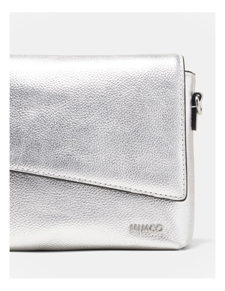 Drift Flapover Shoulder Bag in Silver image 6