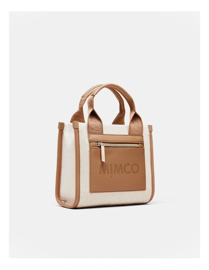 Patch Mini Tote Bag in Caramel image 3