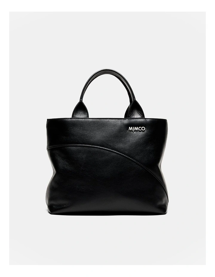 Solar Mini Tote Bag in Black Silver image 1