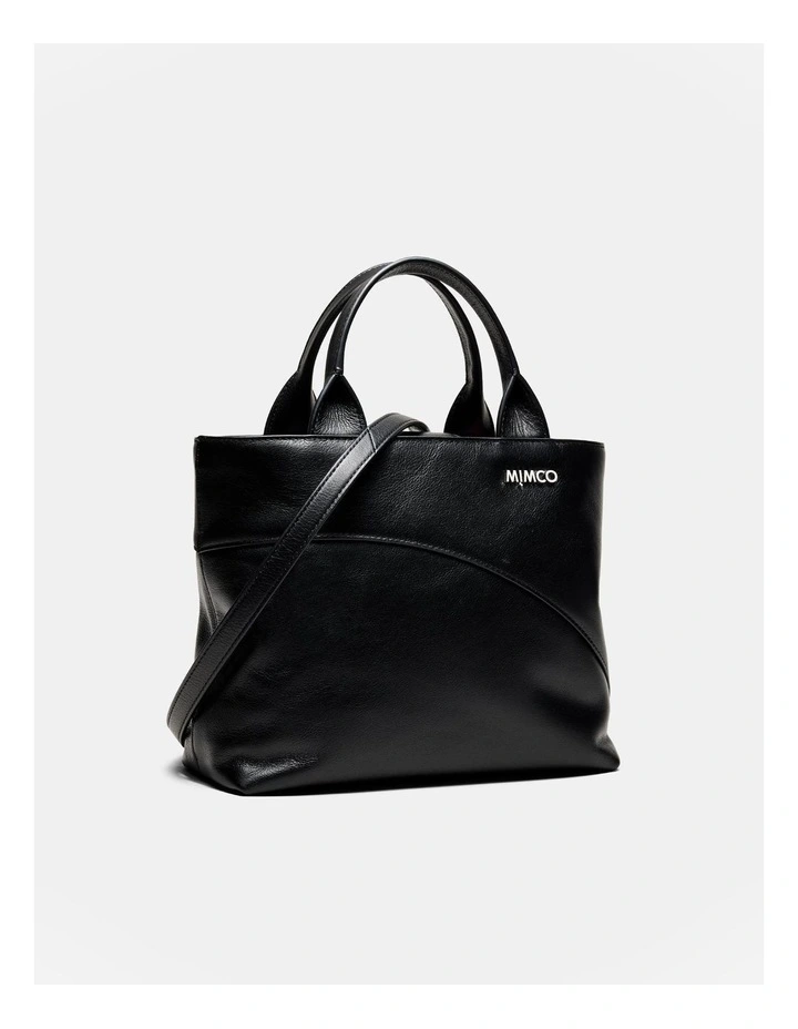Solar Mini Tote Bag in Black Silver image 3