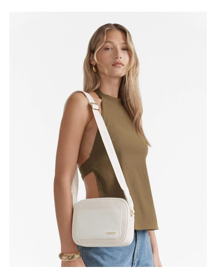 Northcote Camera Crossbody Bag in White image 4