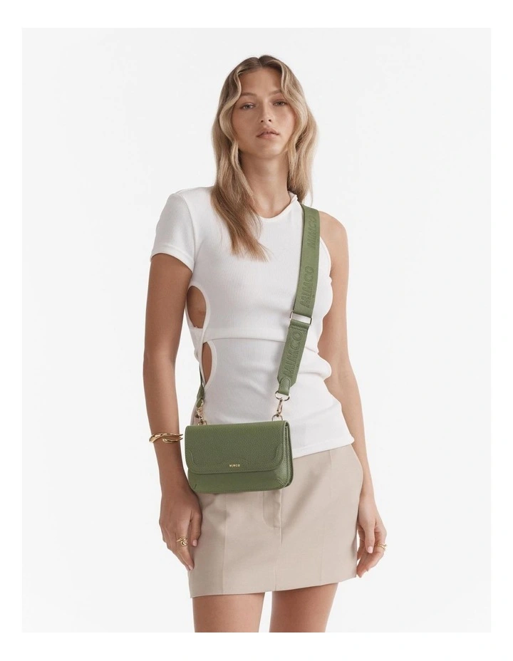 Jett Flapover Crossbody Bag in Soft Sage image 2