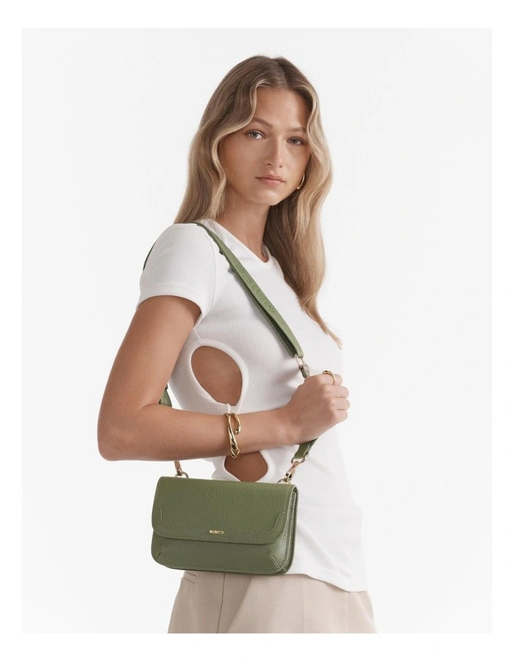 Jett Flapover Crossbody Bag in Soft Sage image 4