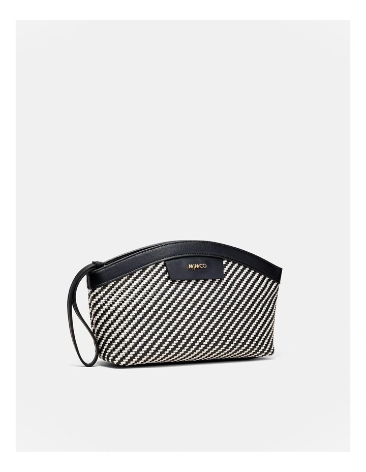 Sundowner Clutch Bag in Black/Light Gold image 3