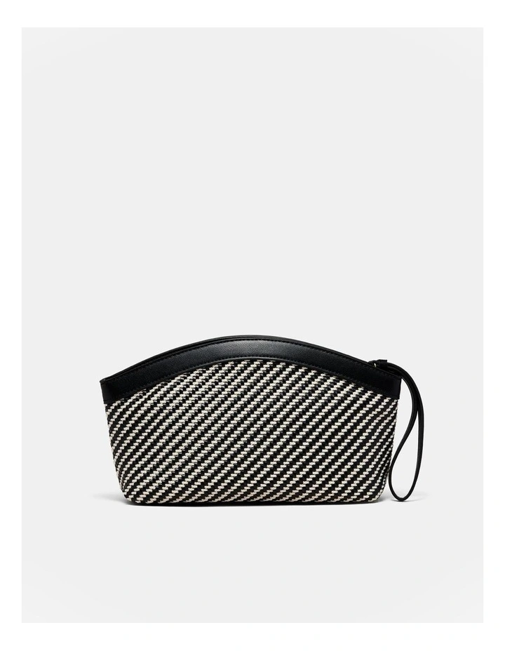 Sundowner Clutch Bag in Black/Light Gold image 4