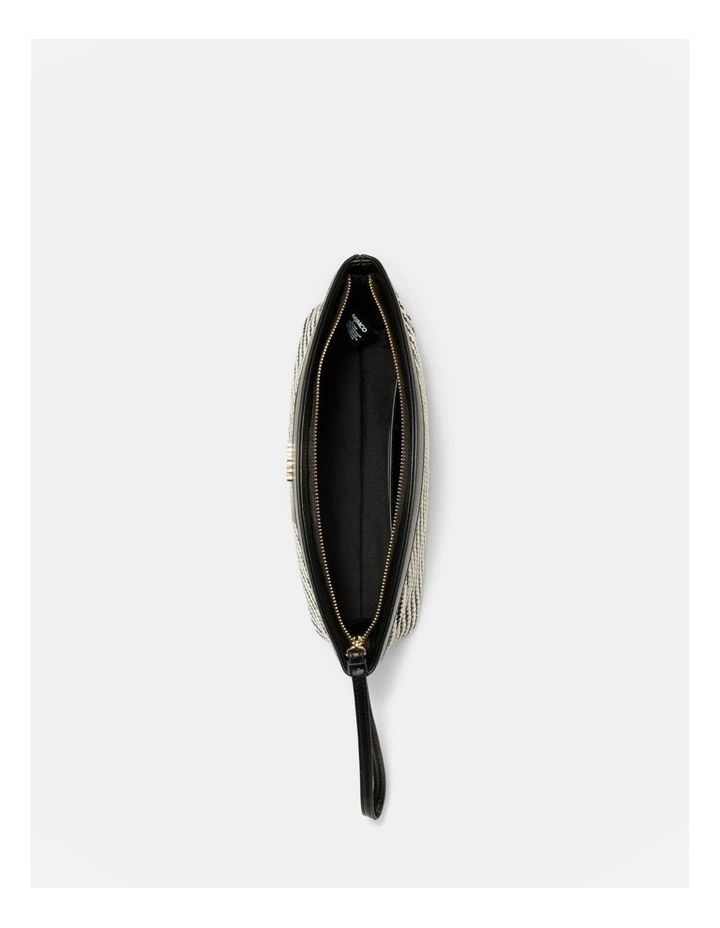 Sundowner Clutch Bag in Black/Light Gold image 5