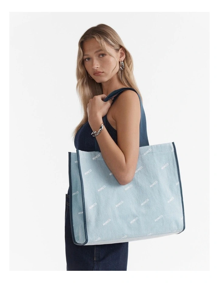 Poolparty Tote Bag in Denim image 4