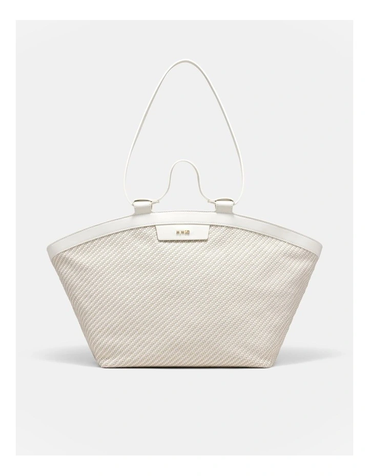Sundowner Large Zip Tote Bag in White image 1