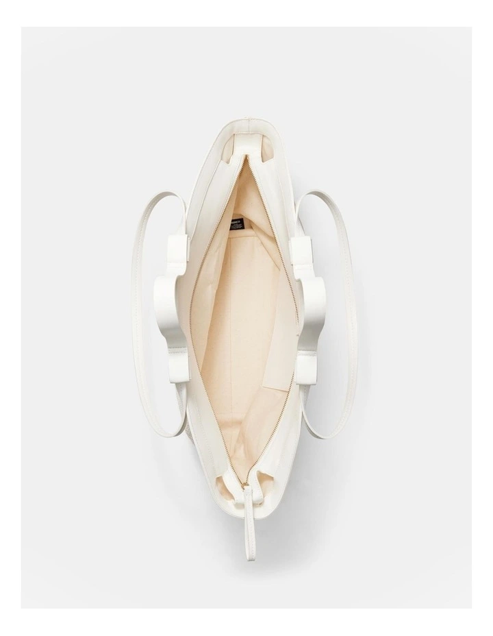 Sundowner Large Zip Tote Bag in White image 7