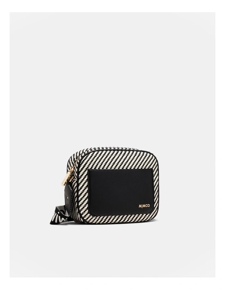 Northcote Camera Crossbody Bag in Black/White image 3
