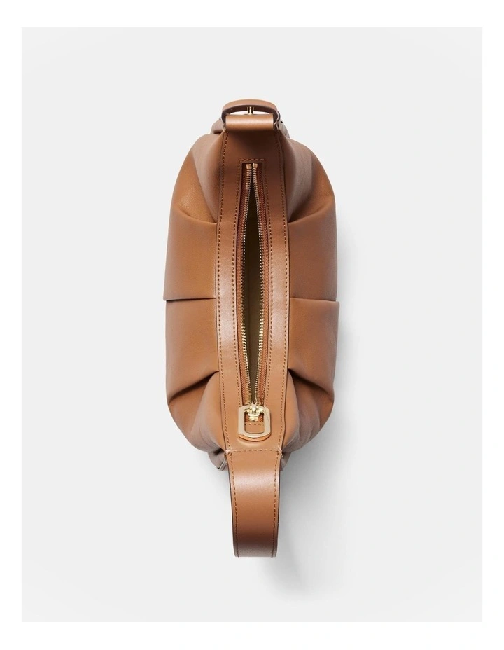 Donna Small Zip Hobo Bag in Tobacco image 7