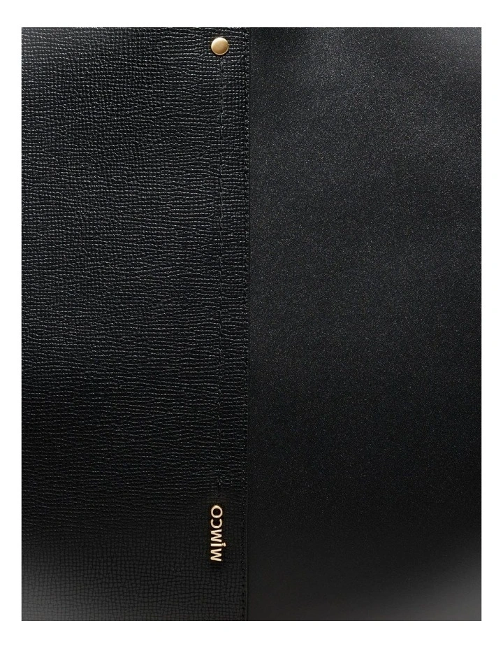 Metro Worker Tote Bag in Black Brushed Lg image 6