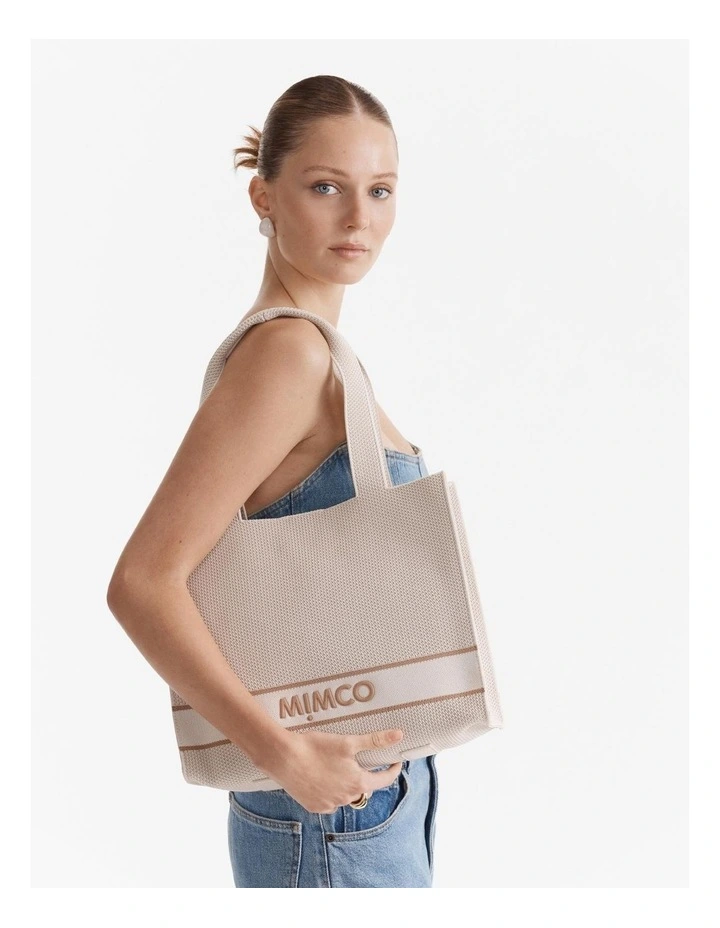 Blondie Boxy Tote Bag in Alabaster image 2