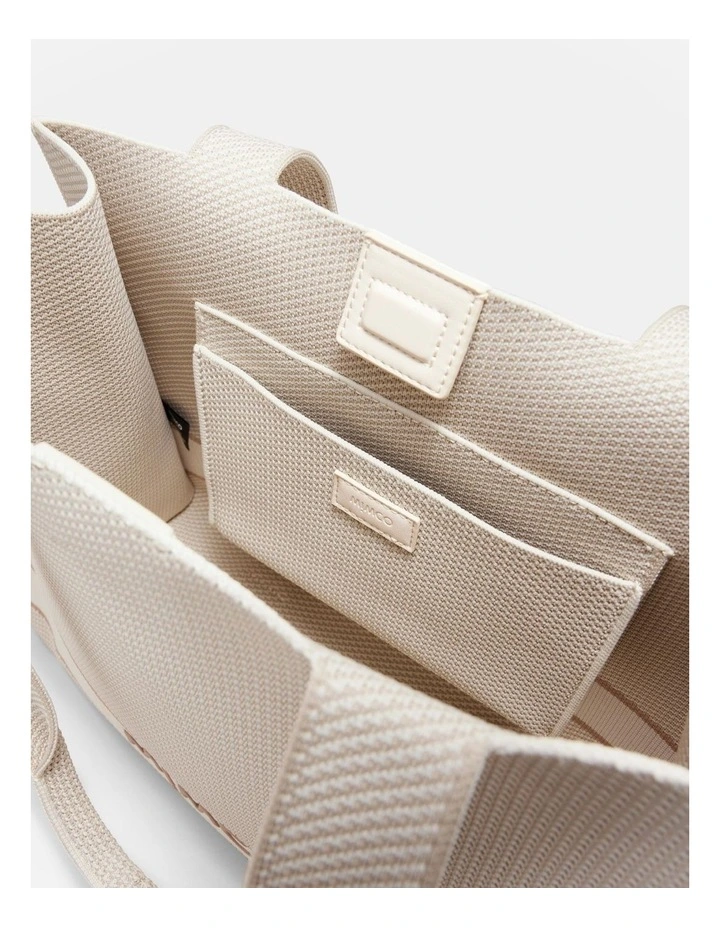 Blondie Boxy Tote Bag in Alabaster image 7