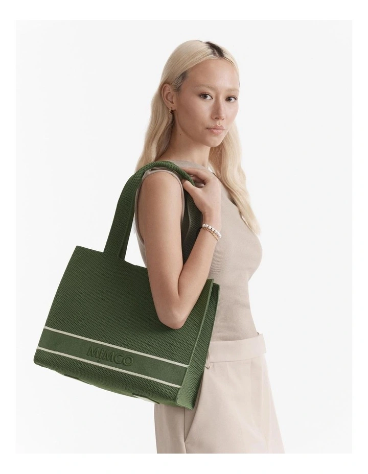 Blondie Boxy Tote Bag in Soft Sage image 2