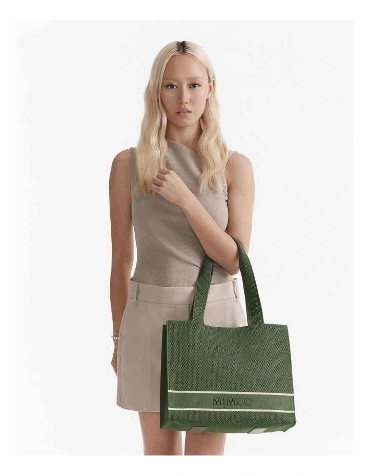 Blondie Boxy Tote Bag in Soft Sage image 4