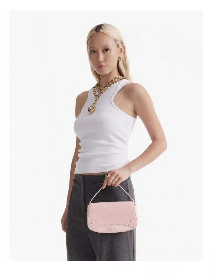 Giselle Mini Saddle Bag in Ballet image 4