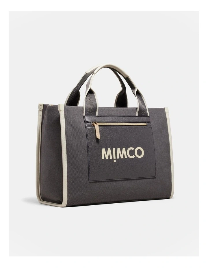 Patch Tote Bag in Raven image 3