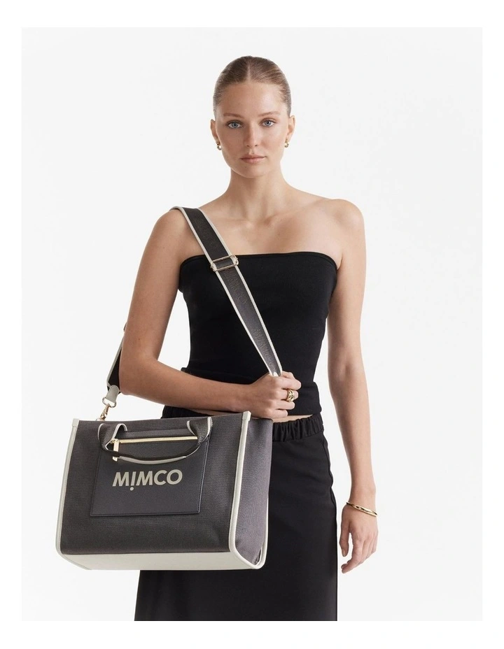 Patch Tote Bag in Raven image 4