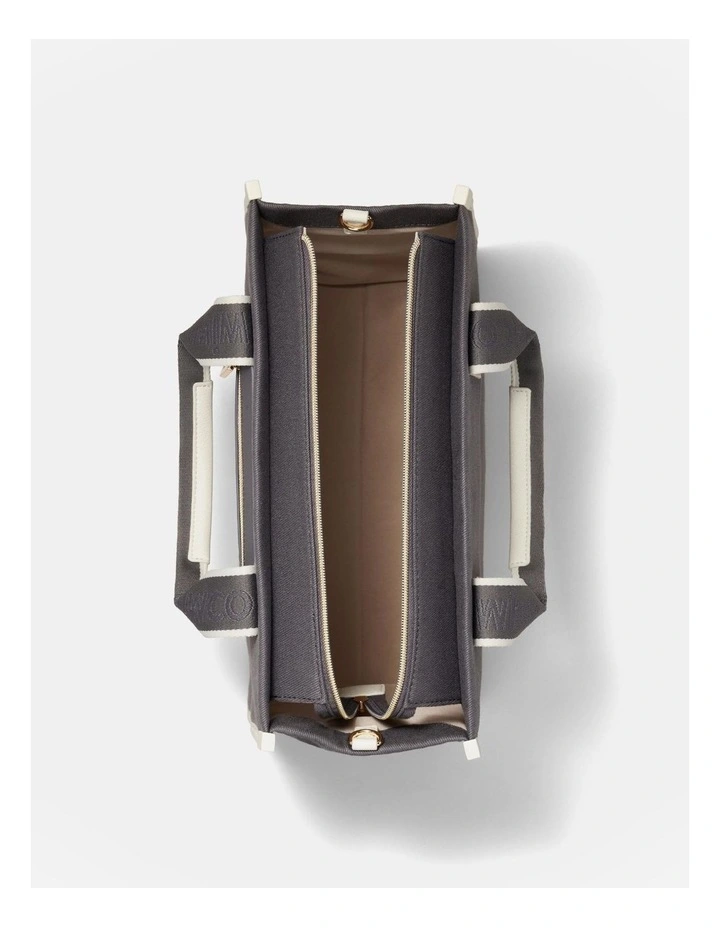 Patch Tote Bag in Raven image 7