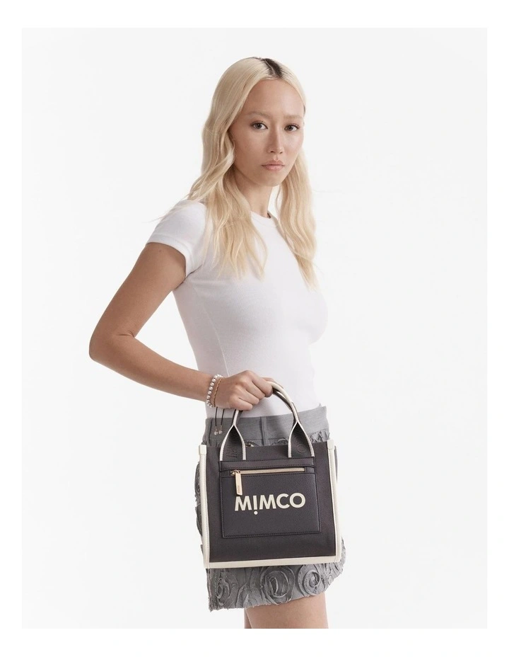 Patch Mini Tote Bag in Raven image 2