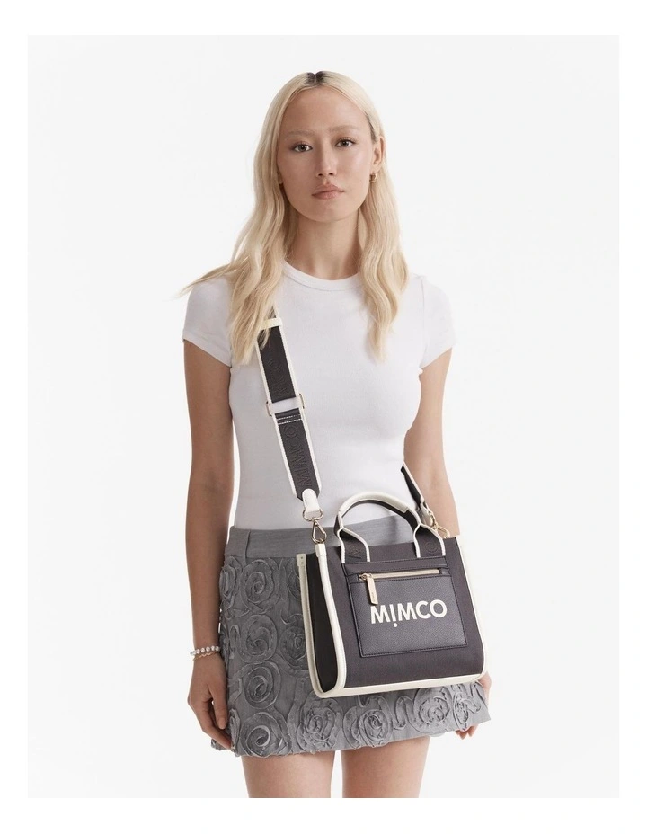 Patch Mini Tote Bag in Raven image 4