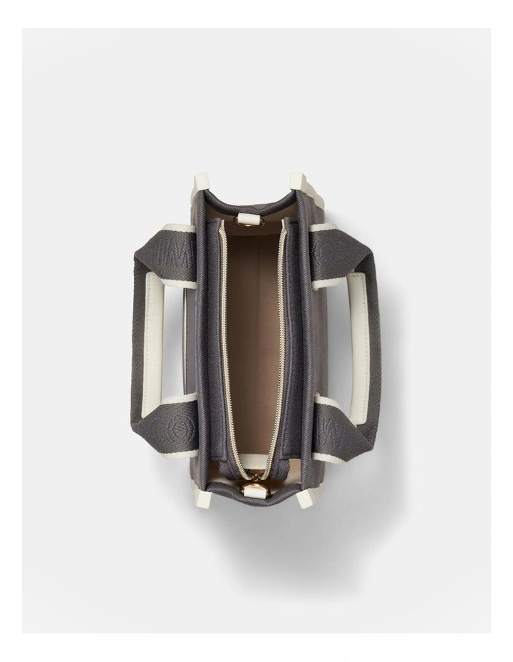 Patch Mini Tote Bag in Raven image 7