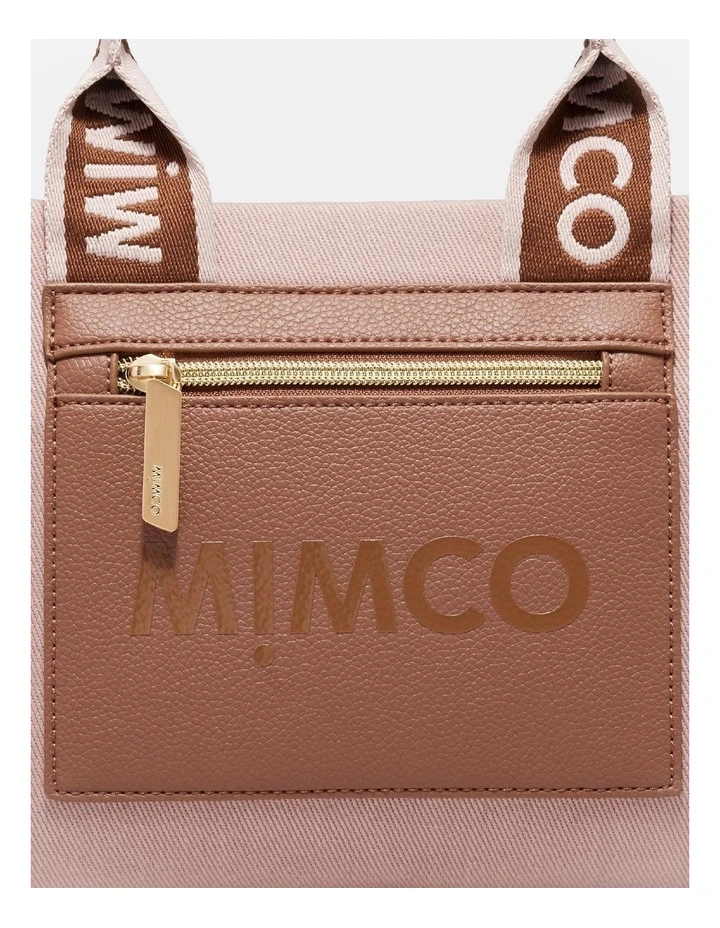 Patch Mini Tote Bag in Dusty Rose image 4