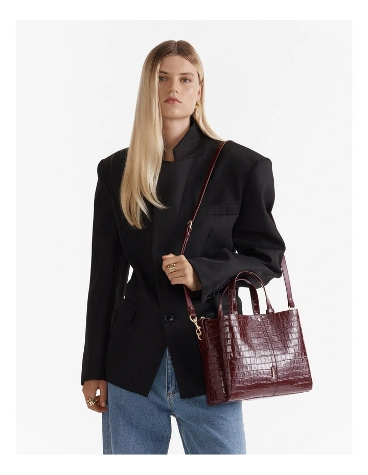 Metro Mini Tote Bag in Cherry image 4