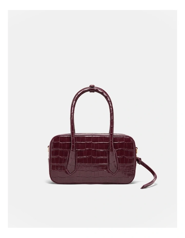 Jolene Mini Bowler Bag in Cherry image 5