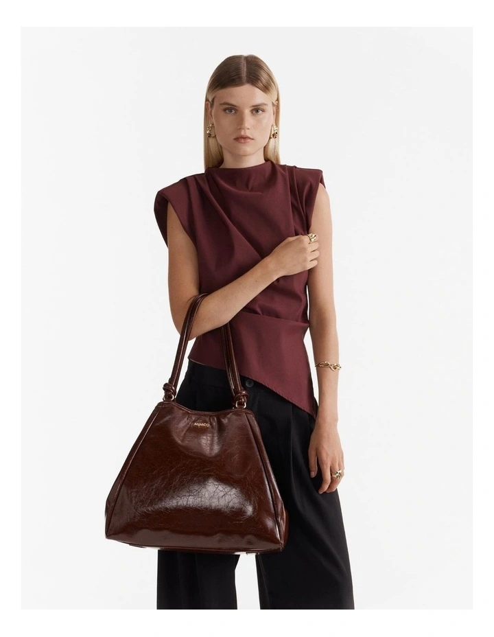 Yasmine Tote Bag in Bitter Chocolate image 2