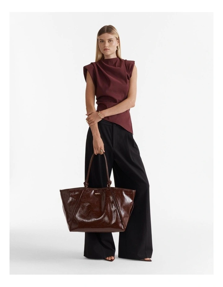 Yasmine Tote Bag in Bitter Chocolate image 4