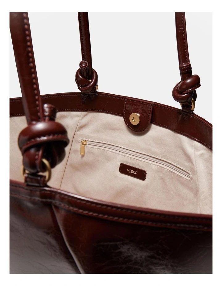 Yasmine Tote Bag in Bitter Chocolate image 7