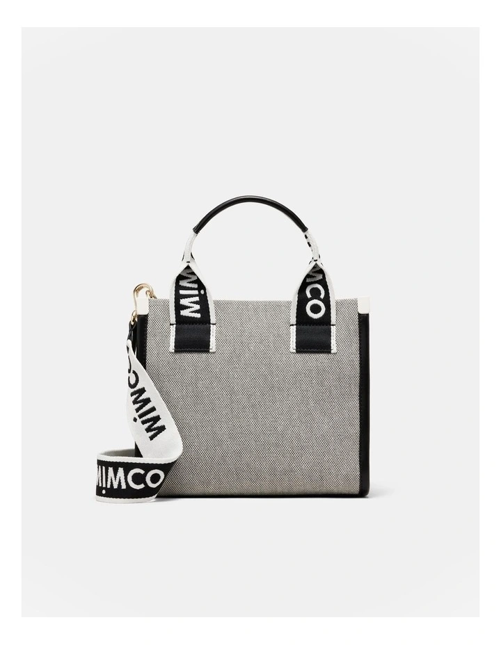 【MIMCO】Patch Mini Tote Bag/ミニトートバッグ/ロゴ/2Way Black Gunmetal Patch Mini Tote Bag - Patch | Mimco