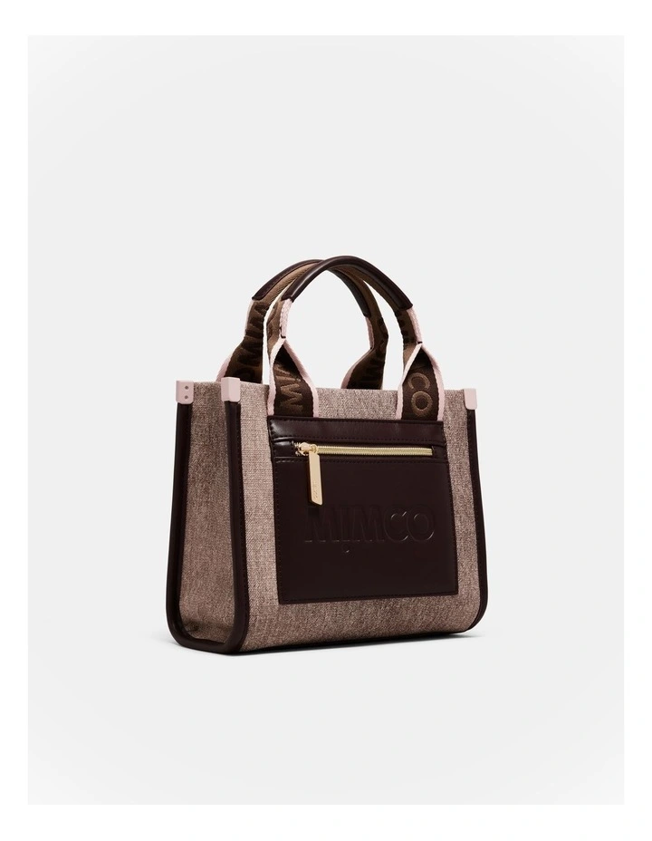 Patch Mini Tote Bag in Bitter Chocolate image 3