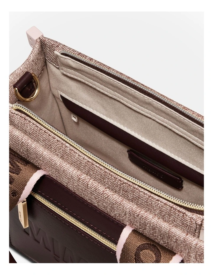 Patch Mini Tote Bag in Bitter Chocolate image 7