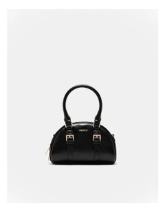 Robin Mini Bowler Crossbody Bag in Black