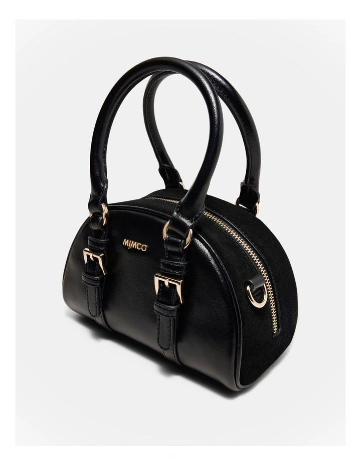 Robin Mini Bowler Crossbody Bag in Black image 6