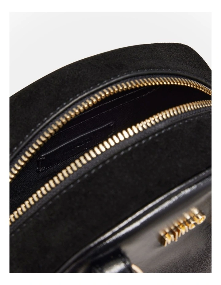 Robin Mini Bowler Crossbody Bag in Black image 7