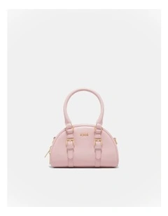 Robin Mini Bowler Crossbody Bag in Pink Dust